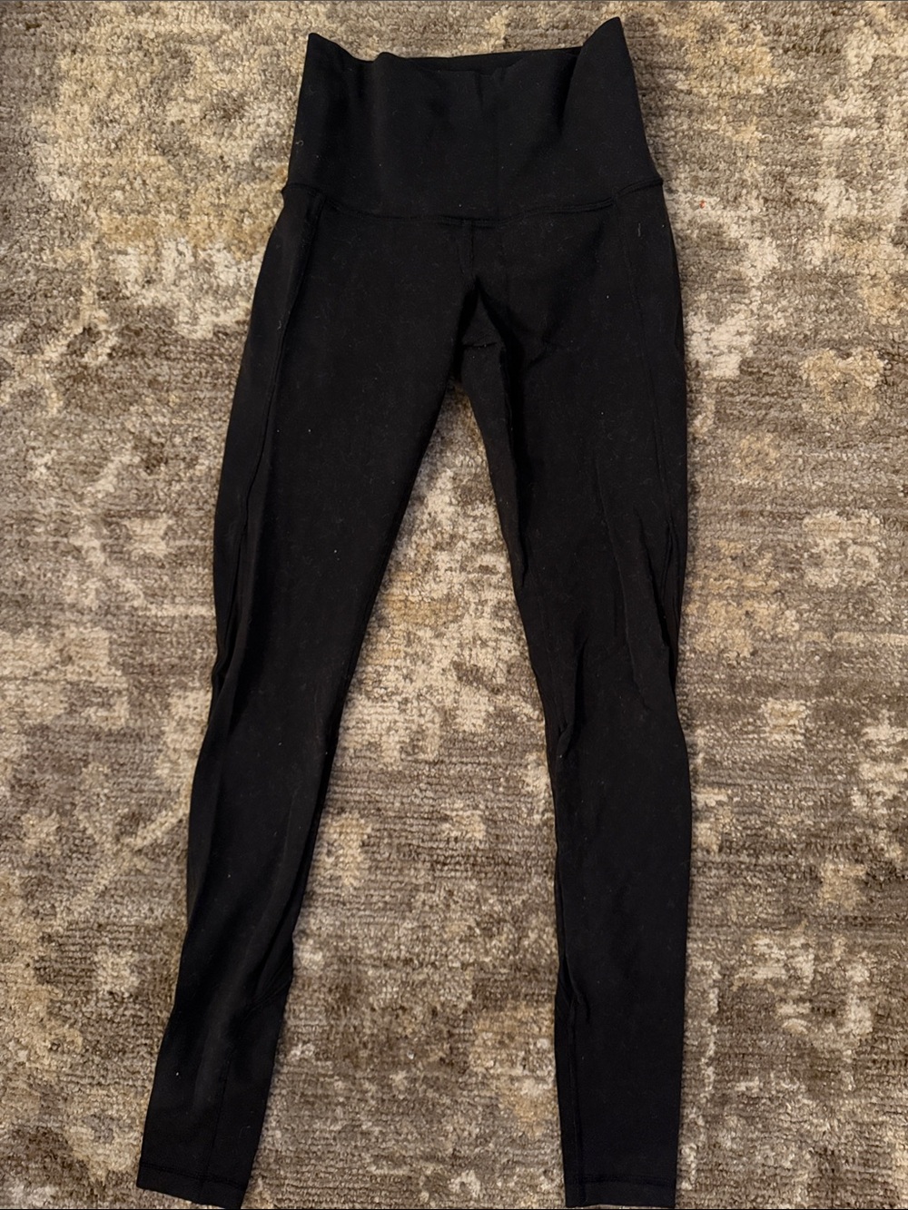 lululemon athletica Black High-Waist Leggings mesh on back